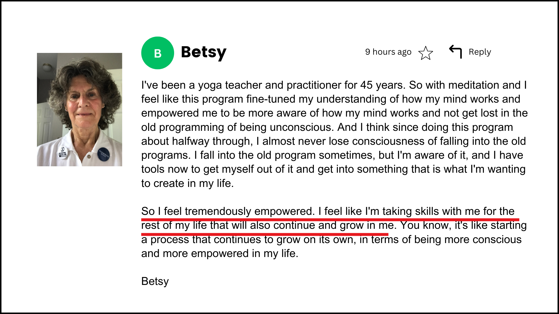 Review for Betsey