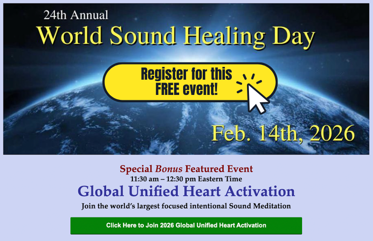 24th Annual World Sound Healing Day